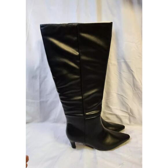 Universal Thread Kendra Kitten Heel Tall Dress Boots With Memory Foam Insole - 9 - Picture 4 of 4